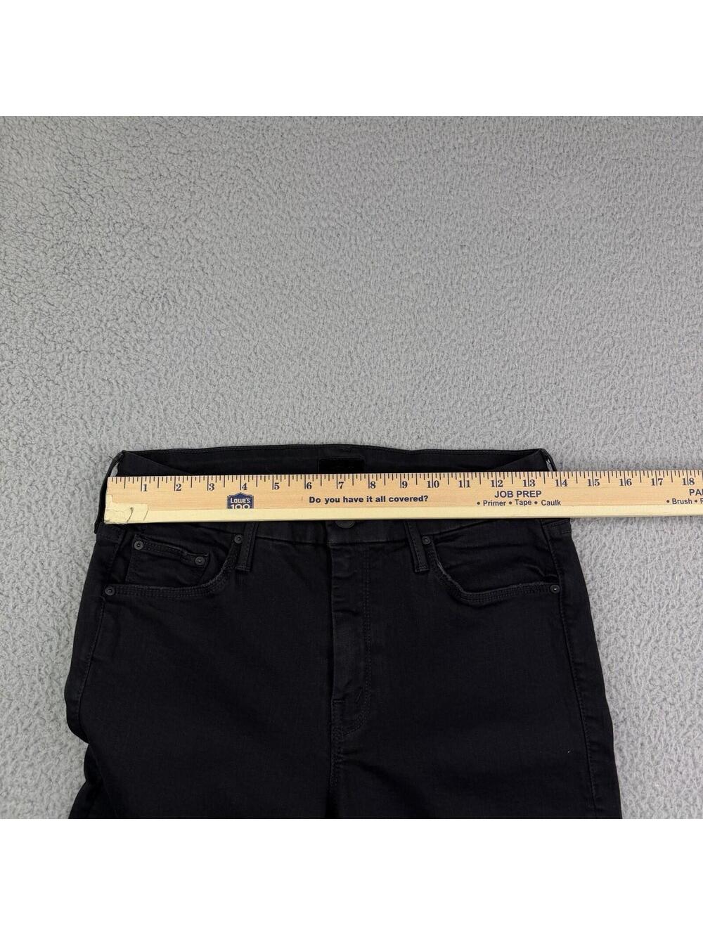 Mother The Looker Not Guilty Black Jeans Sz 28 x 27 Slim Ankle Stretch - Picture 5 of 15